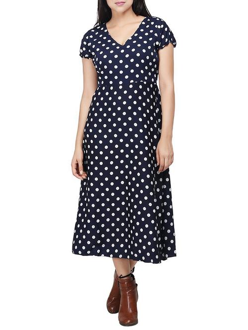 navy blue a-line dress - 14616973 - Very Small Image - 1