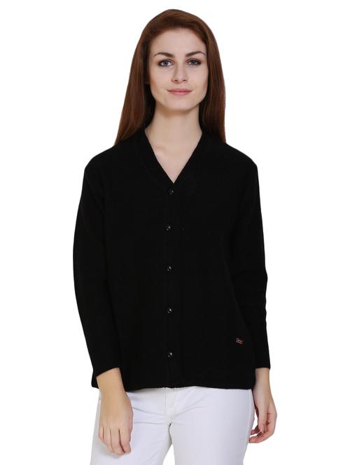 black acrylic cardigan - 14617037 - Very Small Image - 1