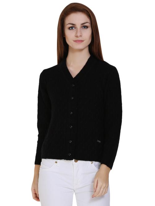 black acrylic cardigan - 14617040 - Very Small Image - 1