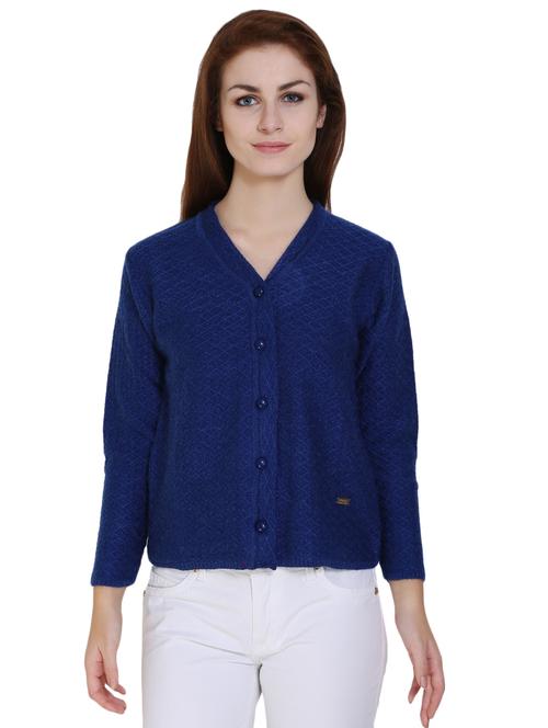 blue acrylic cardigan - 14617041 - Very Small Image - 1