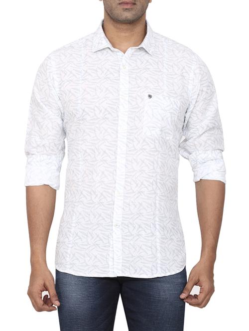 white cotton casual shirt - 14617656 - Very Small Image - 1