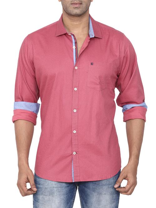 pink cotton casual shirt - 14617681 - Very Small Image - 1
