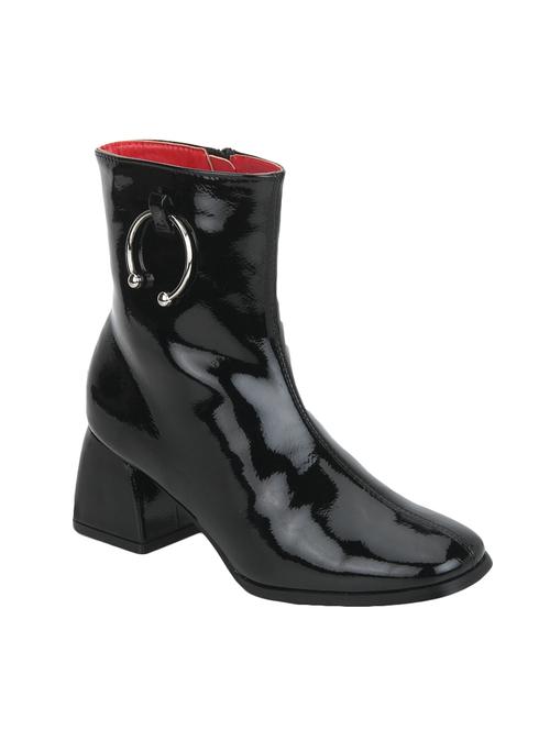 black  patent leather  ankle boot - 14618025 - Very Small Image - 1