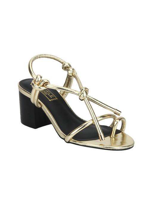 gold back strap sandal - 14618027 - Very Small Image - 1