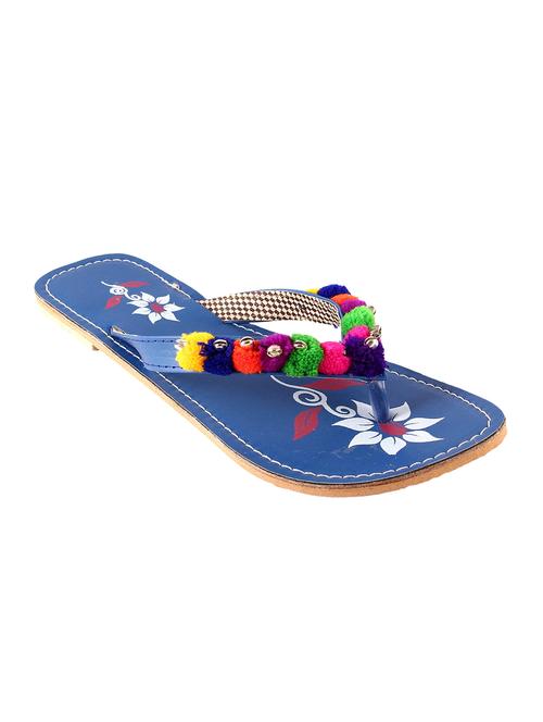 blue toe separator kolhapuri - 14618723 - Very Small Image - 1