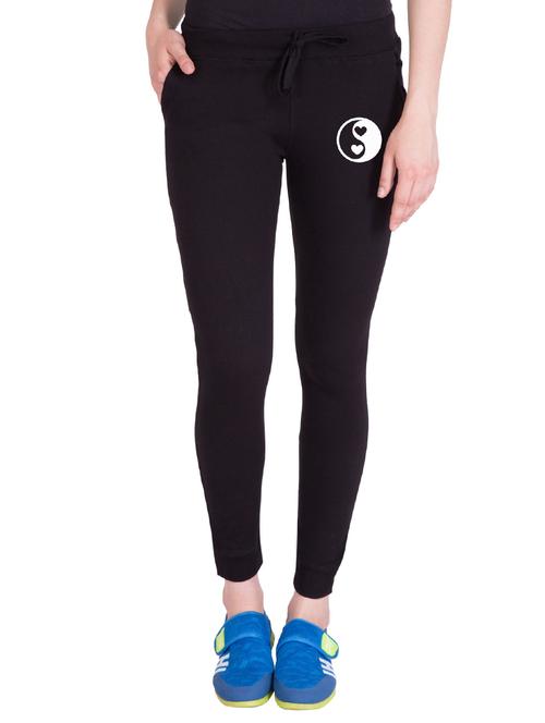 black printed track pant - 14619251 - Very Small Image - 1