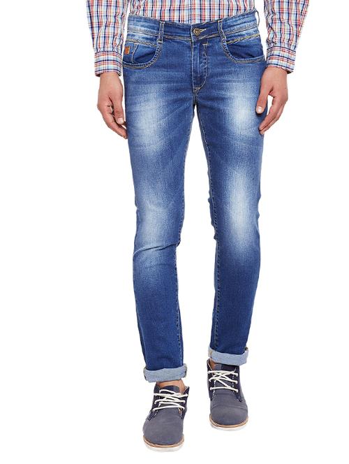blue denim washed jeans - 14619665 - Very Small Image - 1