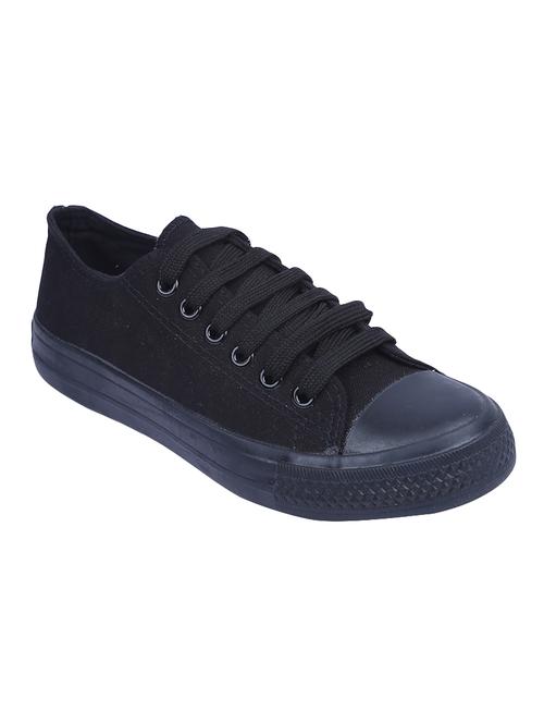 black fabric laceup sneakers - 14620054 - Very Small Image - 1