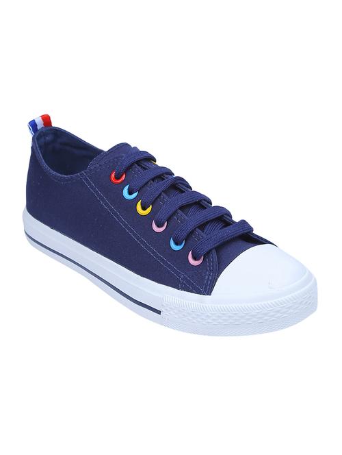 blue fabric laceup sneakers - 14620062 - Very Small Image - 1