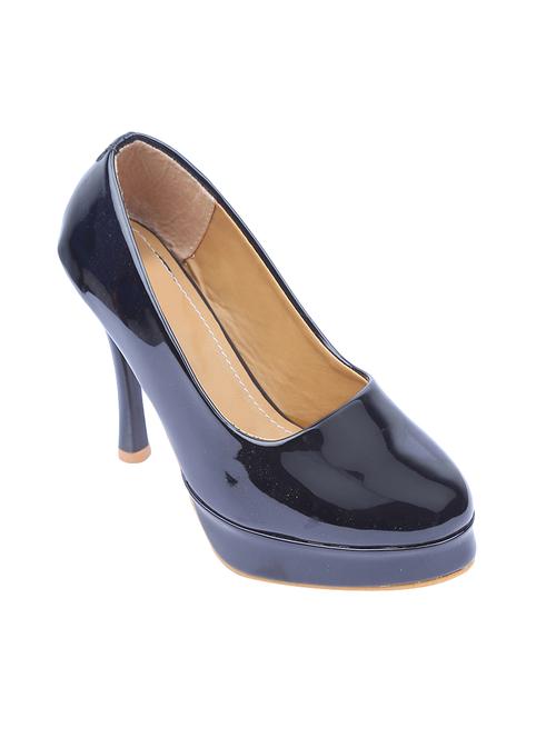 black patent slip on pumps - 14620076 - Very Small Image - 1
