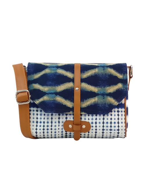 blue canvas regular sling bag - 14620205 - Very Small Image - 1