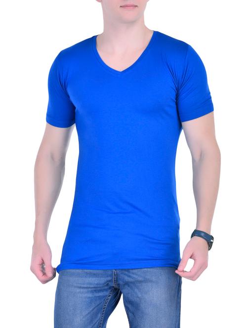 blue viscose t-shirt - 14620413 - Very Small Image - 1