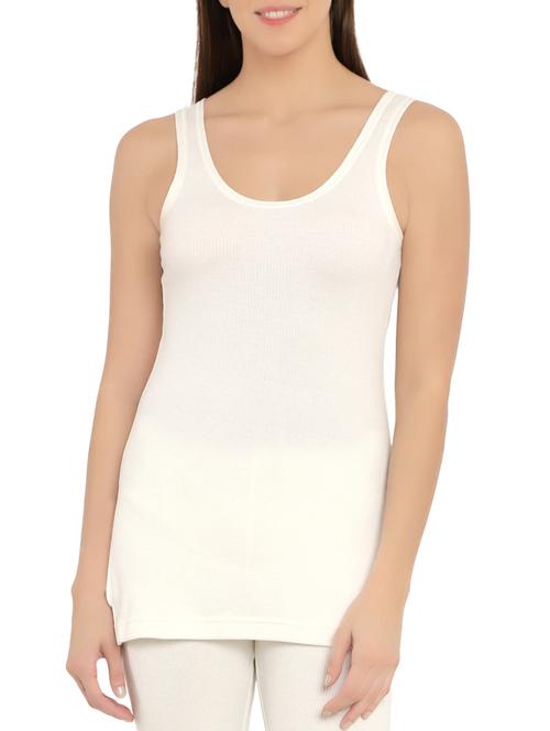 white cotton thermal top - 14620760 - Very Small Image - 1