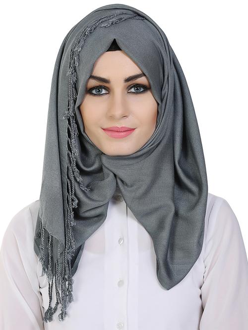 momin libas grey viscose stole - 14626501 - Very Small Image - 1
