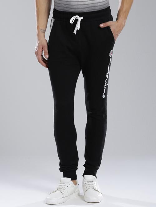 black cotton  full length track pant - 14626591 - Very Small Image - 1