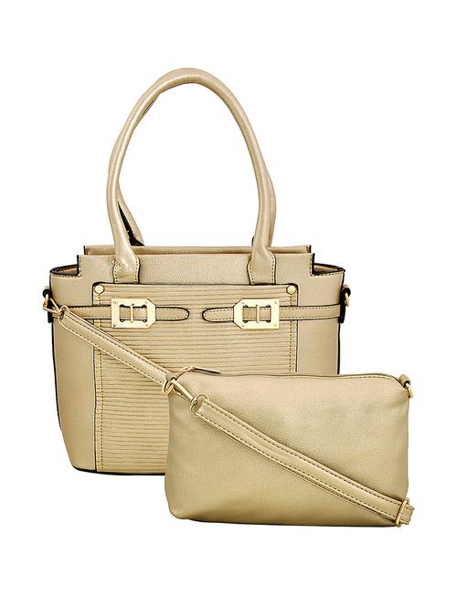gold leatherette handbag - 14627105 - Very Small Image - 1