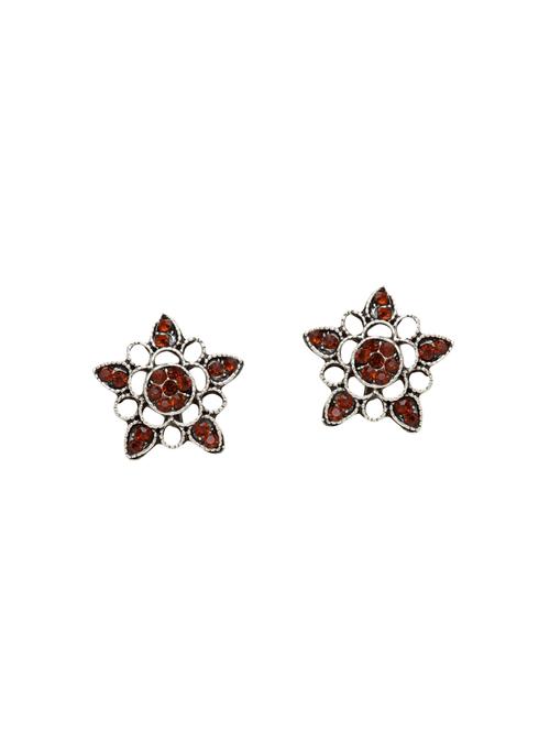 silver metal studs earrings - 14627326 - Very Small Image - 1
