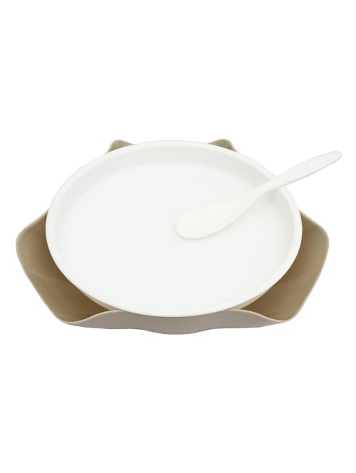 snacks server, serving tray, snack box with unique with waste collection dish beige - 14628846 - Very Small Image - 1