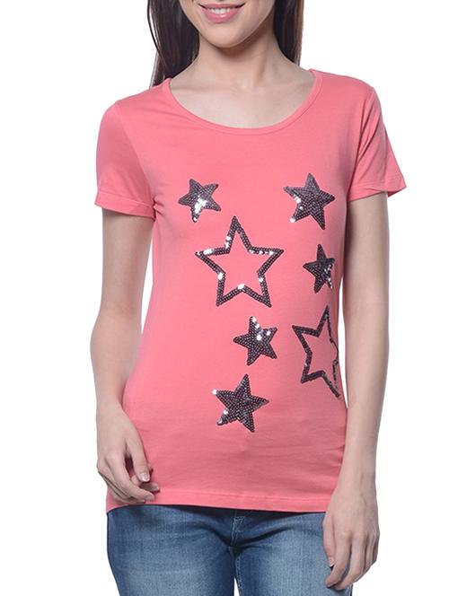 pink cotton tee - 14629331 - Very Small Image - 1