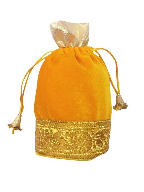 yellow canvas regular potli - 14629513 - Very Small Image - 1