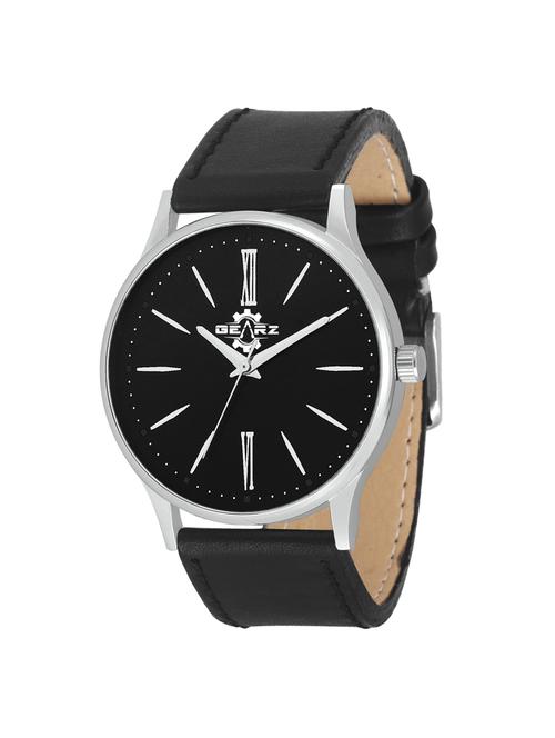 gearz round dial analog slim watch - 14630067 - Very Small Image - 1