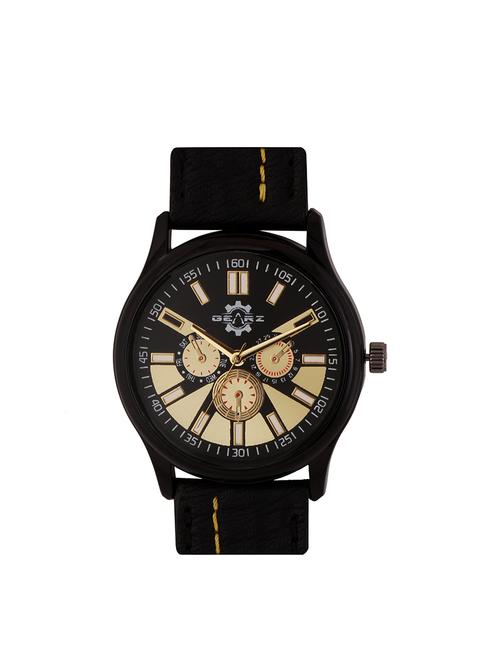 Gearz Round Dial Analog Slim Watch - 14630069 - Very Small Image - 1