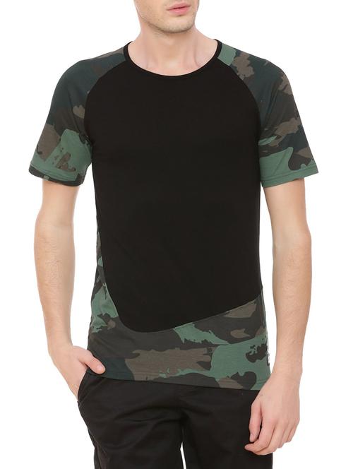 black cotton t-shirt - 14633634 - Very Small Image - 1