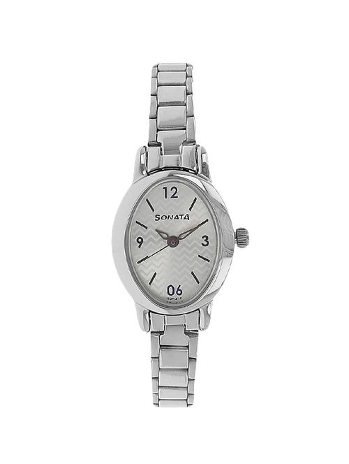 sonata analog off-white dial women's watch - 8100sm03 - 14635174 - Very Small Image - 1