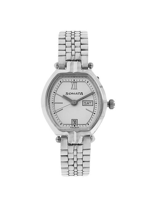 Sonata Analog Silver Dial Women's Watch - 8083sm03 - 14635175 - Very Small Image - 1