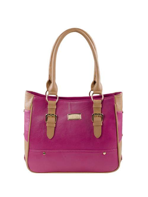 purple  leatherette handbag - 14635409 - Very Small Image - 1
