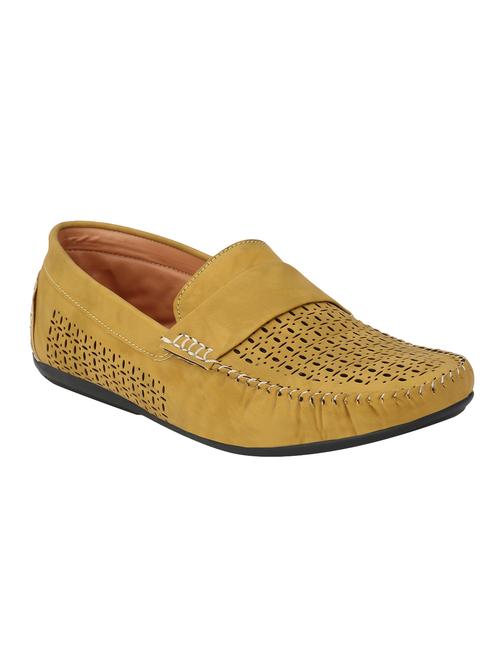 tan leatherette slip on loafer - 14635548 - Very Small Image - 1