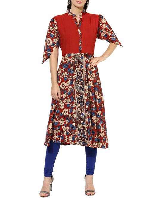 a-line printed kurta - 14636405 - Very Small Image - 1