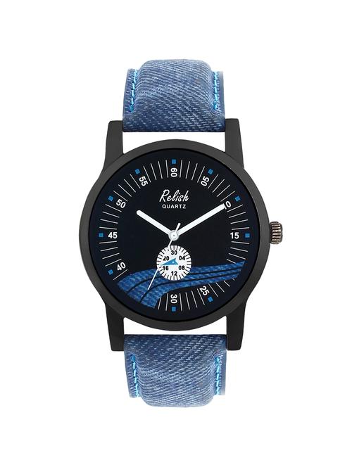 relish re-s8125bb black analog watches for men's and boy's - 14636635 - Very Small Image - 1