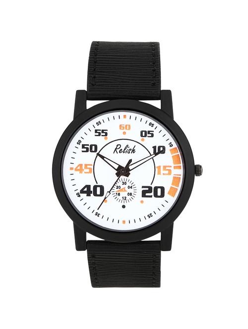 relish re-s8135bb black slim analog watches for men's and boy's - 14636645 - Very Small Image - 1