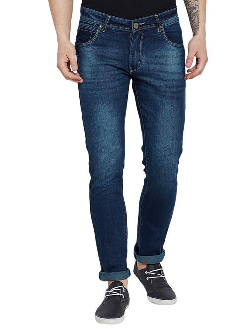 blue denim washed jeans - 14637303 - Very Small Image - 1
