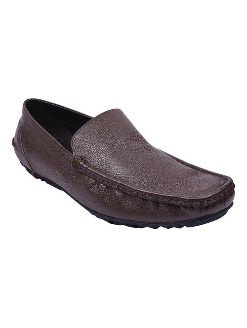 brown leather slip on loafer - 14638545 - Very Small Image - 1