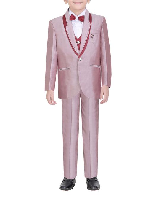 pink cotton blend suit set - 14641114 - Very Small Image - 1