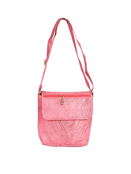 Pink Leatherette Regular Sling Bag - 14644963 - Very Small Image - 1