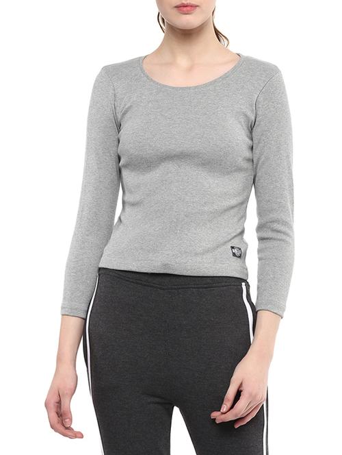 grey fleece tee - 14645428 - Very Small Image - 1