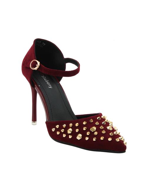 maroon closed back sandal - 14645768 - Very Small Image - 1