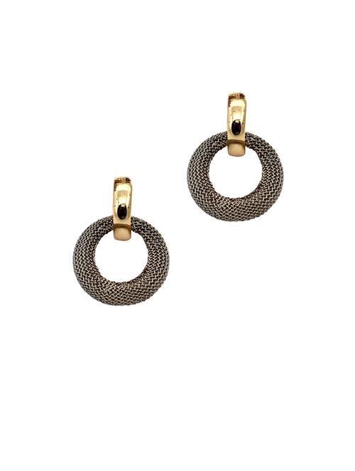 Grey Metal Drop Earring - 14646608 - Very Small Image - 1