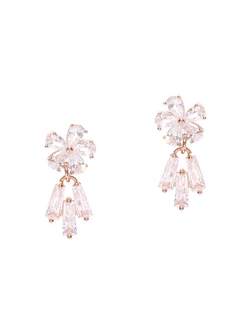 gold metal drop earrings - 14646688 - Very Small Image - 1