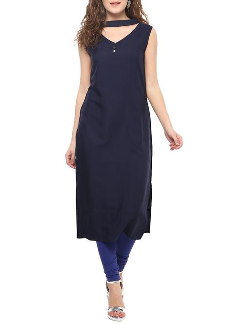 women's straight kurta - 14651453 - Very Small Image - 1