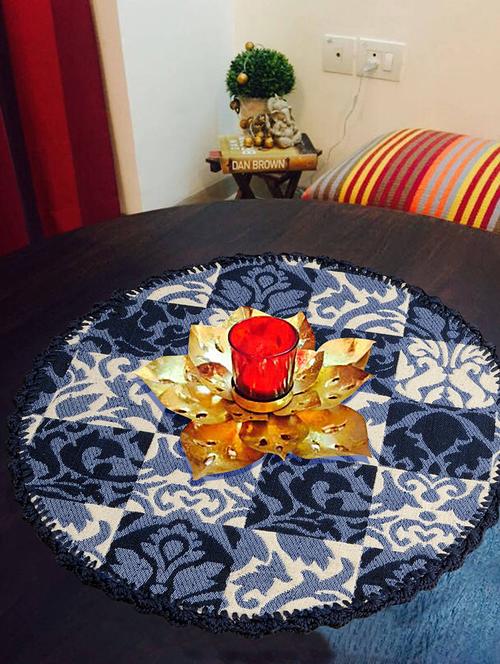 cotton jacquard decorative mat 4pcs set - 14655397 - Very Small Image - 1