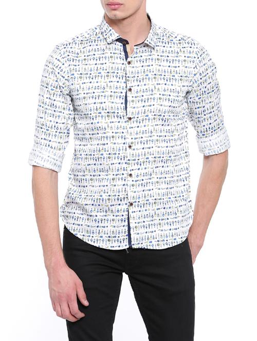 white cotton casual shirt - 14655759 - Very Small Image - 1
