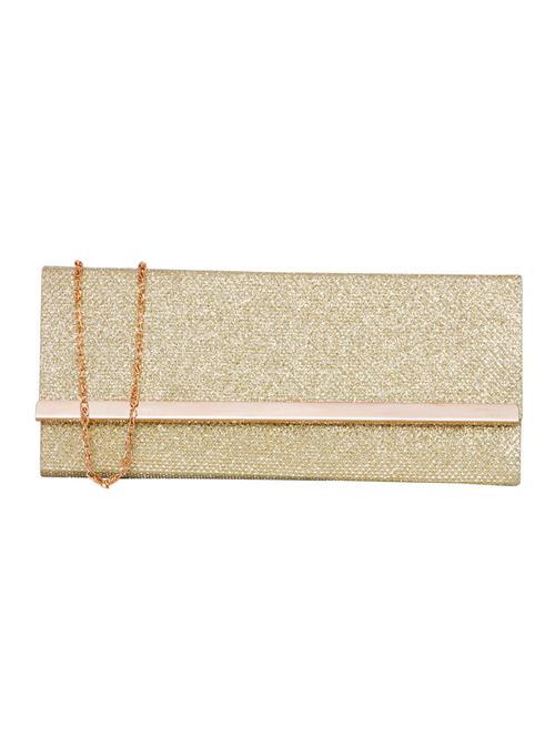 gold leatherette clutch - 14656384 - Very Small Image - 1