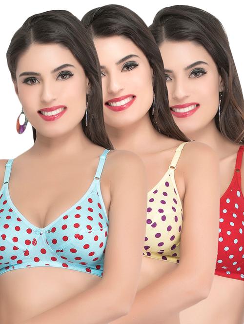 set of 3 polka dots minimizer bra - 14656483 - Very Small Image - 1
