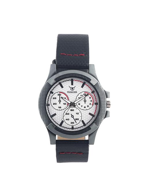 hidelink white matt dial  analog smart wrist watch for men with black metalic case and black strap(ws11009) - 14656857 - Very Small Image - 1