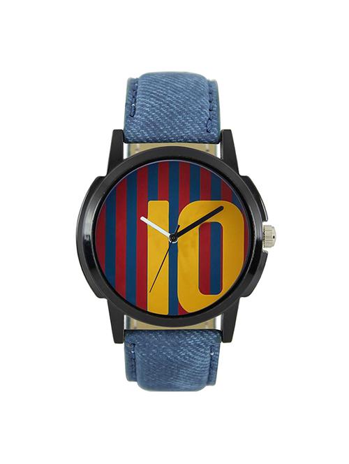 the shopoholic analog multocolor dial blue leather belt watches for boys-watch for men formal - 14658236 - Very Small Image - 1
