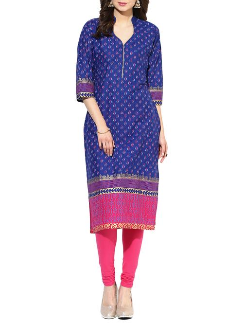 women's straight kurta - 14658668 - Very Small Image - 1